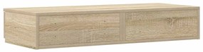 gavetas de cama vidaXL Carvalho Sonoma 80x36,5x16,5 cm Madeira Engenha