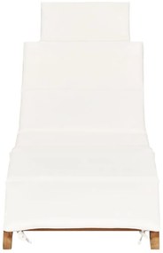 Espreguiçadeiras com almofadões 2 pcs madeira de teca maciça