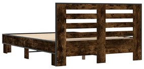 Estrutura de cama 135x190 cm derivados madeira/metal