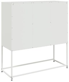Aparador 100,5x39x107 cm aço branco