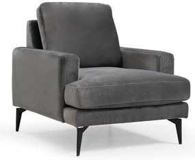 Cadeirão Papira – Antracite – 80x90x88 cm