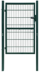 2 D portão de cerca (simples), verde 106 x 170 cm