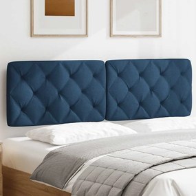 Almofadão de cabeceira 160 cm tecido azul