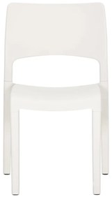 Cadeiras de jardim 2 pcs polipropileno branco