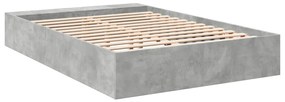 Estrutura de cama 120x190 cm derivados de madeira cinza cimento