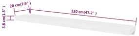 Prateleiras de parede para livros/DVD MDF branco
