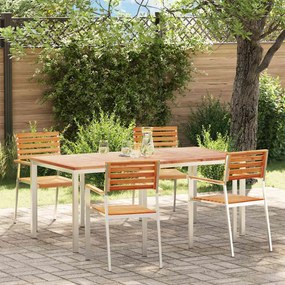 vidaXL Conjunto de Jantar de Jardim 5 pcs