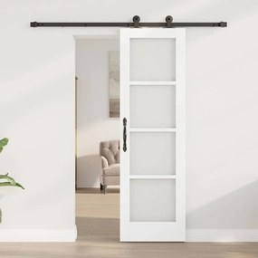 Porta Deslizante com Conjunto de Ferragens 'ORKDAL'em Madeira Sólida B