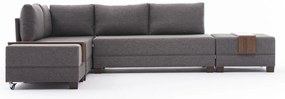 Sofá-Cama de Canto Fly – Castanho – 210x70x280 cm