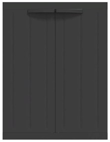 Móvel de arrumação para exterior 65x37x85 PP preto