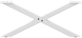 Pés para mesa de centro em formato de X, 2 peças, branco, 70x (30-31)