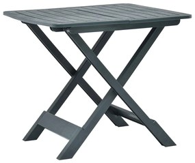 48791 vidaXL Mesa de jardim dobrável 79x72x70 cm plástico verde