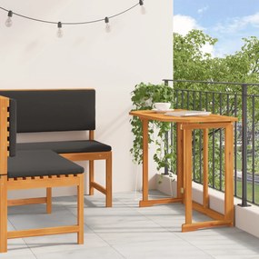 Conjunto de Jantar para o Jardim com Almofadas em Madeira de Acácia - 2 Peças