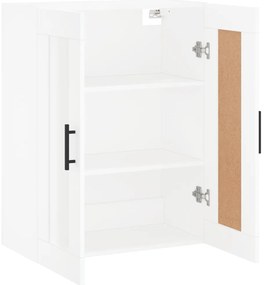 Armário de parede 69,5x34x90 cm derivados de madeira branco