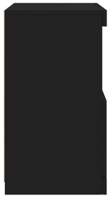 Aparador com luzes LED 41x37x67 cm preto