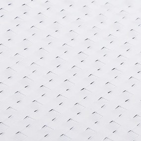 Telas de varanda 10 pcs 255x19 cm vime PE branco