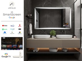 Espelho LED SMART com iluminação M5 premium + SmartScreen with Google TV