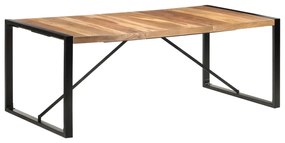 Mesa de jantar 200x100x75 cm madeira maciça