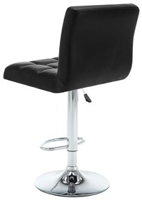 Bancos de bar 2 pcs couro artificial preto