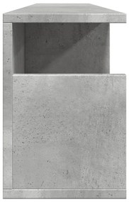 Armário de parede 100x20x30 cm deriv. madeira cinzento cimento