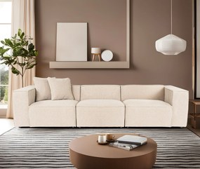 Sofá de 3 Lugares Lora – Pêssego – 303x108x65 cm