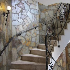 Candeeiro de parede rústico castanho ferrugem com vidro creme - Castle