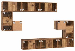Conjunto de móvel de TV com prateleira Outros com armazenamento 10 pcs