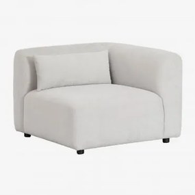 Módulo De Canto Para Sofá Modular Fogler Tecido Cinza Claro - Sklum