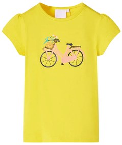 T-shirt de criança amarelo 104