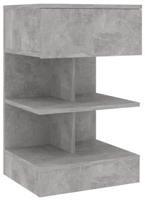 Mesas de cabeceira 2 pcs 40x35x65 cm cinzento cimento