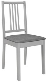 5 pcs conjunto de jantar MDF cinzento
