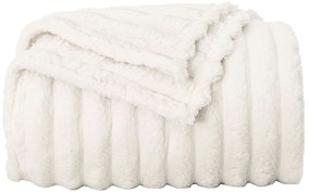 vidaXL Cobertor Creme 150 x 130 cm Lã