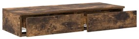 Gavetas de Cama vidaXL Carvalho Fumado 100x36,5x16,5 cm Madeira de Eng