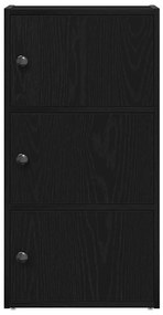 Estante 40x24x77 cm derivados de madeira carvalho preto