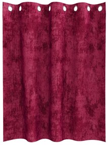 Cortinas de Veludo Bordô Poliéster 140 x 140 cm Cortina