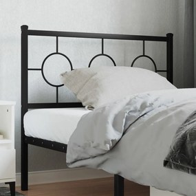 Cabeceira de cama 100 cm metal preto