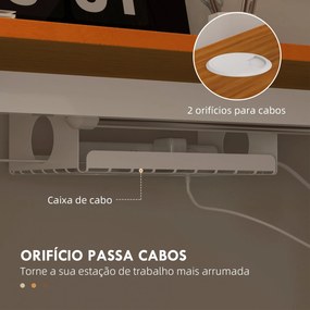 Vinsetto Secretária Elétrica Secretária Ajustável em Altura com 3 Memó