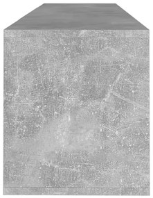 Móvel de TV 120x30x40,5 cm aglomerado cinzento cimento