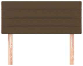 Cabeceira de cama tecido 100x5x78/88 cm castanho