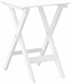 Cadeira de baloiço com mesa dobrável álamo maciço branco