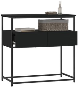 Mesa consola 75x40x75 cm derivados de madeira preto