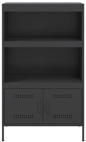 Aparador alto 68x39x113 cm aço preto