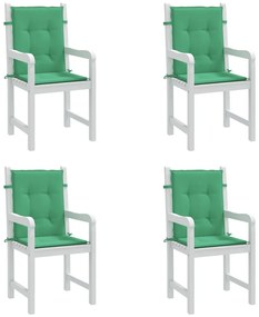 Almofadões lombares p/ cadeiras de jardim 4pcs oxford verde