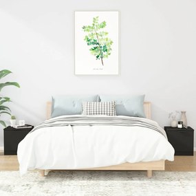 vidaXL Mesas de cabeceira 2 pcs 40x39x40 cm preto
