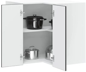 vidaXL Armário canto parede cozinha Porto derivados de madeira preto