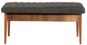 Conjunto de Mesa de Jantar Extensível Vina – Nogal e Antracite – 130x7