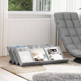 vidaXL Estante de Revistas Cinza Sonoma 90 x 53 x 28,5 cm