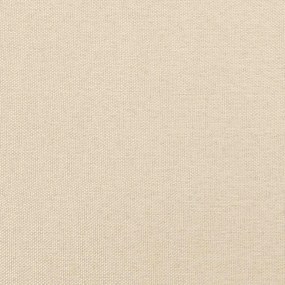 Estrutura de cama sem colchão 120x190 cm tecido creme