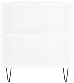 Mesa centro 102x44,5x50cm derivados de madeira branco brilhante