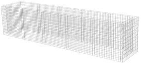Canteiro elevado/cesto gabião 450x90x100 cm aço galvanizado